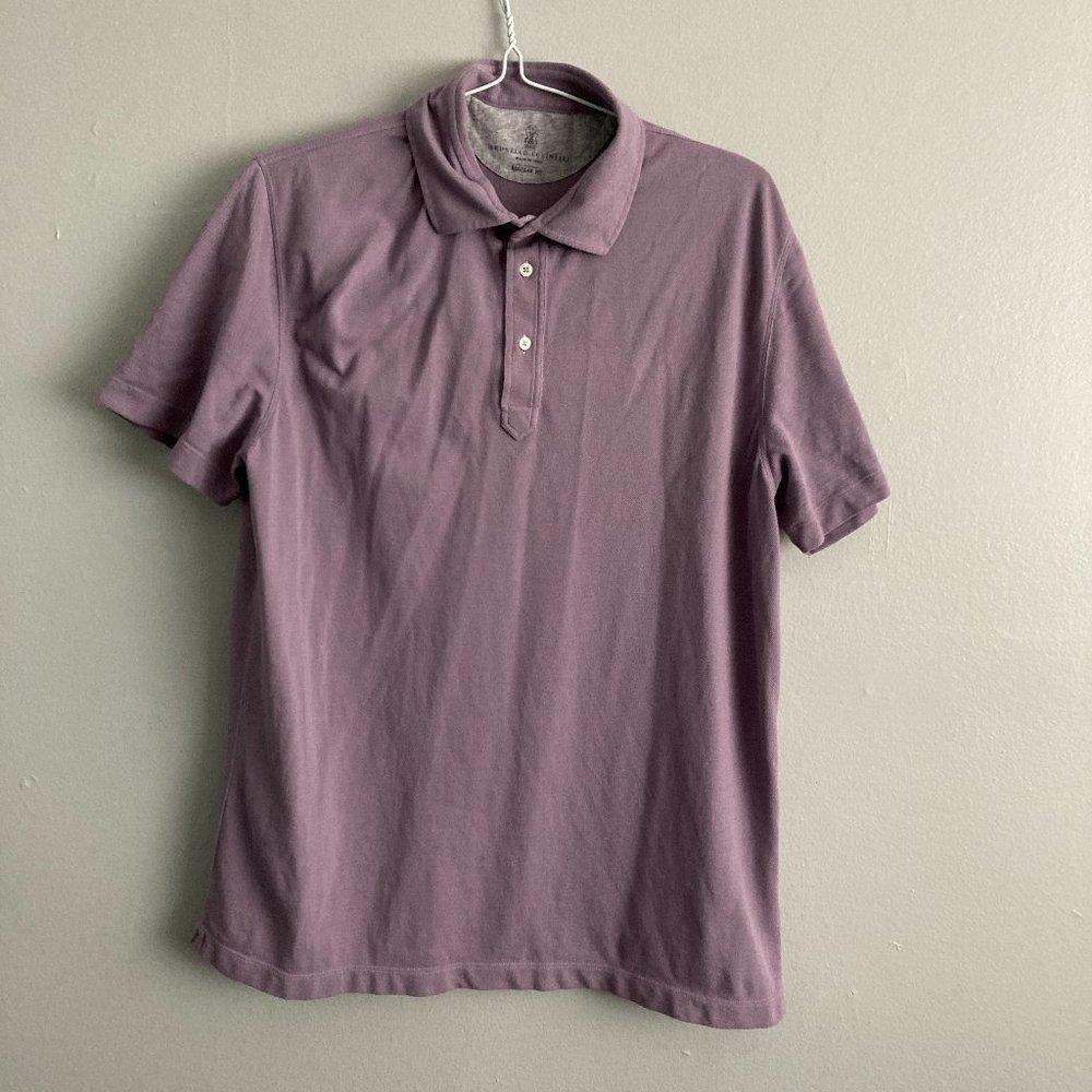 Peter Millar Polo Summer Comfort Purple Striped Size Large